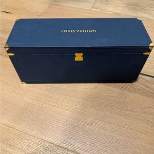 Louis Vuitton Dark Blue Box with Gold Details
